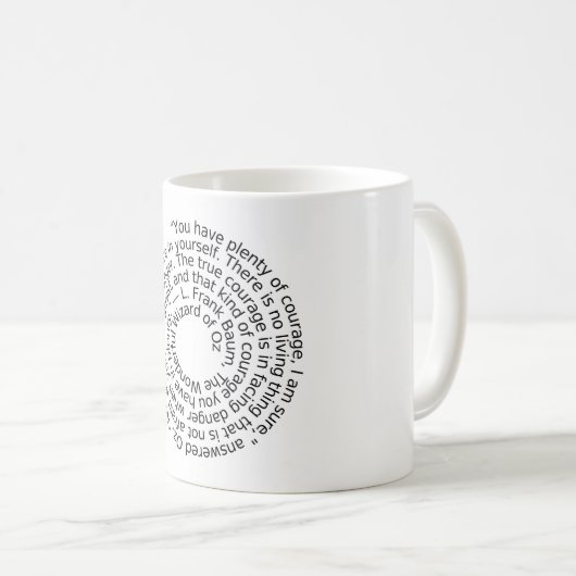 Zauberer-Unze-Mutzitat-Tasse Kaffeetasse (VorderseiteRechts)