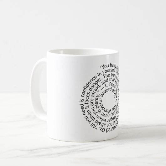 Zauberer-Unze-Mutzitat-Tasse Kaffeetasse (Vorderseite Links)