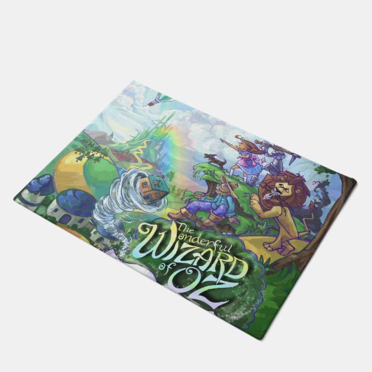 Zauberer von Oz Art Fußmatte (Schrägansicht)