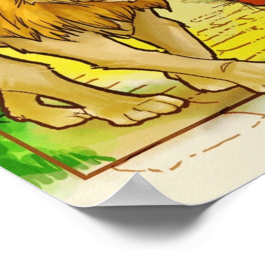 Zauberer von Oz Art Poster (Ecke)