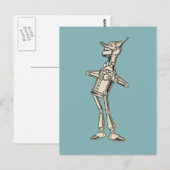 Zauberer von Oz Blechmann Postkarte (Vorne/Hinten)