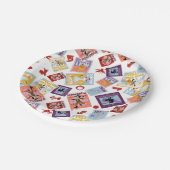 Zauberer von Oz™ Charakter-Druck-Wurf-Muster Pappteller (Schrägansicht)