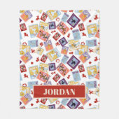 Zauberer von Oz™ Charakterdruck-Wurfvorlage Fleecedecke (Vorderseite)