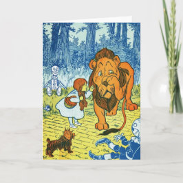 Zauberer von Oz Dorothy und der feige Löwe Karte