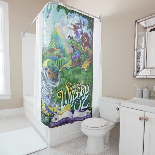 Zauberer von Oz Duschvorhang (Beispiel)