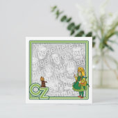 Zauberer von Oz, Einladung von Mädchen zur Geburts (Stehend Vorderseite)