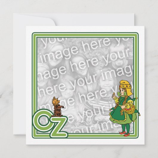Zauberer von Oz, Einladung von Mädchen zur Geburts (Vorderseite)