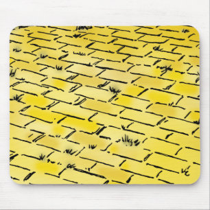 Zauberer von Oz Gelbe Ziegelstraße von Denslow Vin Mousepad