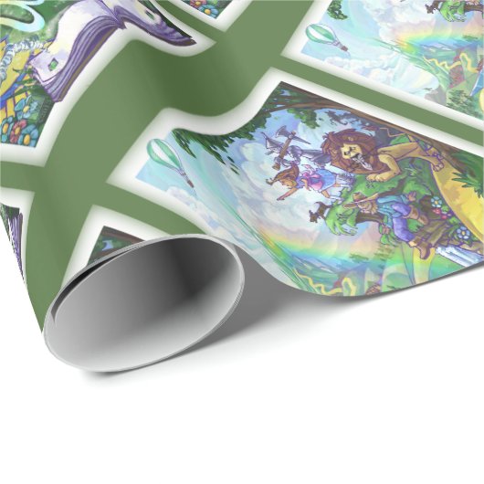 Zauberer von Oz Geschenkpapier (Rolleneckpunkt)