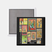 Zauberer von Oz L Frank Baum Collage Magnet (Vorderseite/Rückseite)
