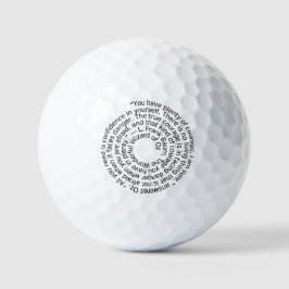 Zauberer von Oz Mut Zitat Golfball