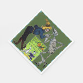 Zauberer von Oz Paper Napkin Serviette (Ecke)