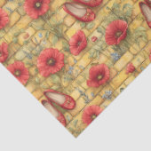 Zauberer von Oz Poppies & Slippers Seidenpapier (Detail)