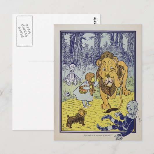 Zauberer von Oz Postkarte (Vorne/Hinten)