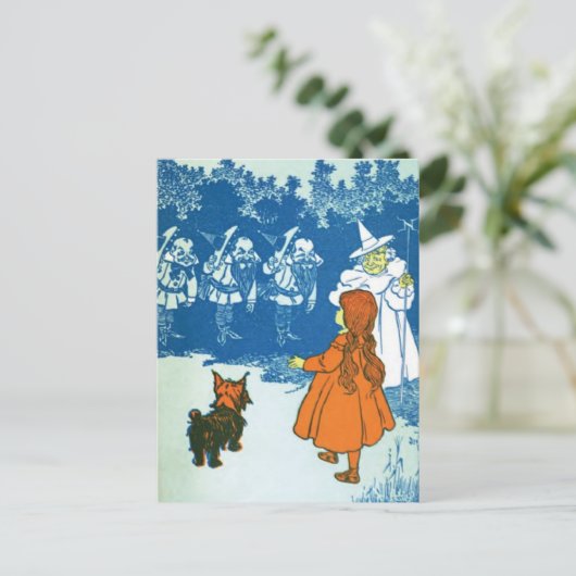 Zauberer von Oz Postkarte (Stehend Vorderseite)