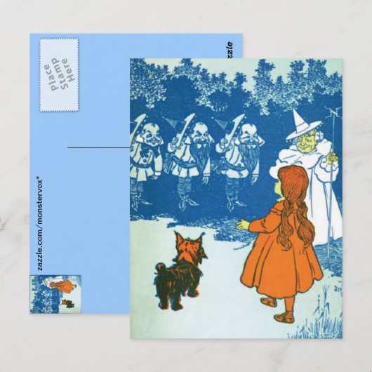 Zauberer von Oz Postkarte (Vorne/Hinten)