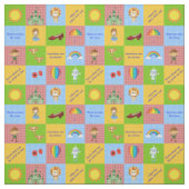 Zauberer von Oz Quilt Blocks Rot/Grün Stoff (Muster)