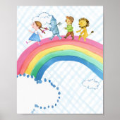Zauberer von Oz Rainbow Wall Art Print Poster (Vorne)