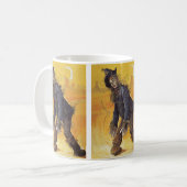 Zauberer von Oz Scarecrow, Vintage Märchen Kaffeetasse (Vorderseite Links)