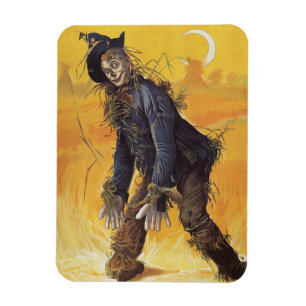 Zauberer von Oz Scarecrow, Vintage Märchen Magnet