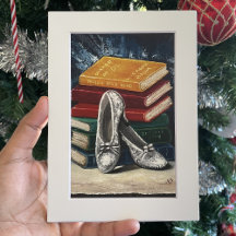 Zauberer von Oz Silberne Schuhe Giclee Druck