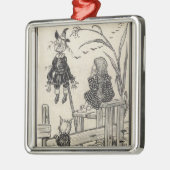 Zauberer von Oz Silbernes Ornament (Links)