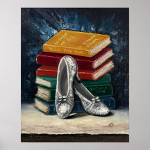 Zauberer von Oz Silver Shoes Giclee Print