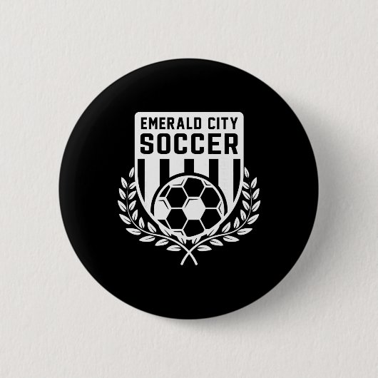 Zauberer von Oz Smaragd-Stadt Fußball Fussball Kos Button (Vorderseite)