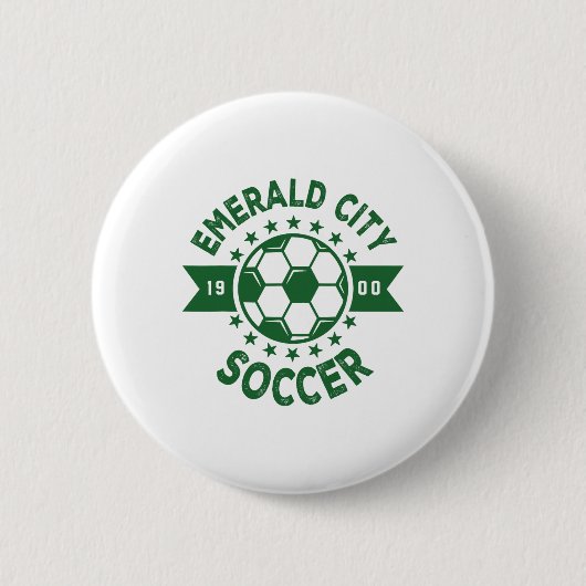Zauberer von Oz Smaragd-Stadt Fußball Kostüm Button (Vorderseite)