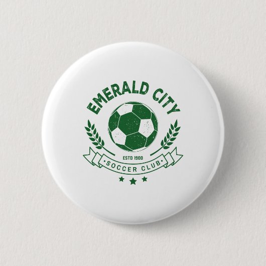 Zauberer von Oz Smaragd-Stadt Fußball Kostüm Button (Vorderseite)