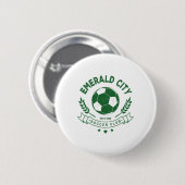 Zauberer von Oz Smaragd-Stadt Fußball Kostüm Button (Vorne & Hinten)