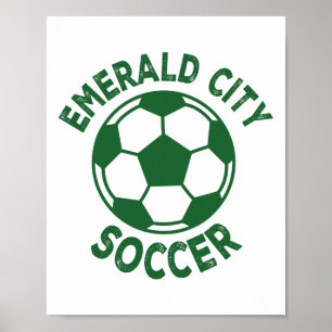 Zauberer von Oz Smaragd-Stadt Fußball Kostüm Poster
