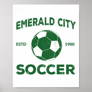 Zauberer von Oz Smaragd-Stadt Fußball Kostüm  Poster
