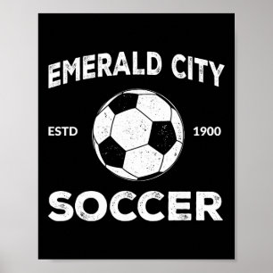 Zauberer von Oz Smaragd-Stadt Fußball Kostüm  Poster