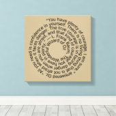 Zauberer von Oz Spiralmuschelwand Leinwanddruck (Insitu (Holzboden))