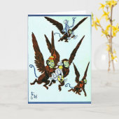 Zauberer von Oz Winged Affen, die Affen fliegen Karte (Gelbe Blume)