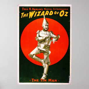 Zauberer von Oz - Zinn-Mann 1903 Poster