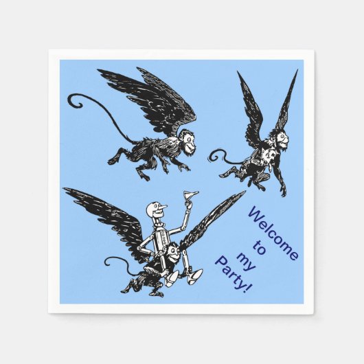 Zauberer von Oz, Zins Party für benutzerdefinierte Serviette (Vorderseite)
