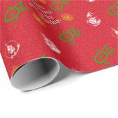 Zauberer von Oz Zuhause für Weihnachtsrot Geschenkpapier (Rolleneckpunkt)