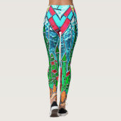 Zauberer von Ozsmaragdschloss-Leggings Leggings (Rückseite)