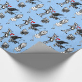 Zauberer- von Ozzinn-Mann-Löwe-Fliegen-Affe Toto Geschenkpapier (Ecke)