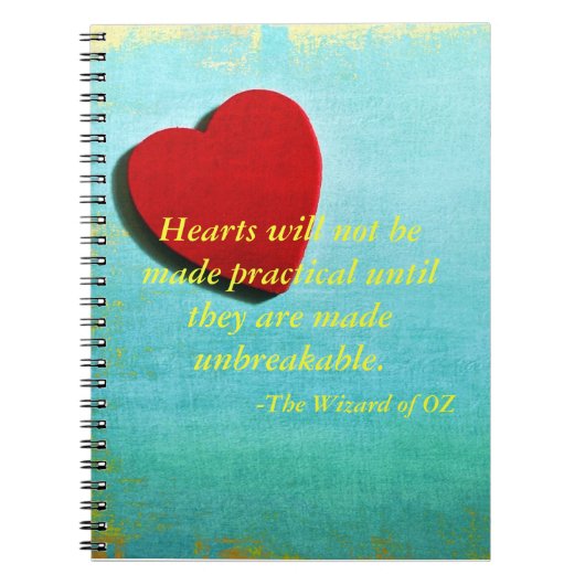 Zauberer- von Ozzitat Zeitschrift Notizblock (Vorderseite)