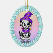 Zauberer Welpenhundschmuck Keramik Ornament (Rechts)