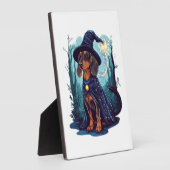 Zauberer Wiener � Magischer Dachshund Fotoplatte (Seite)