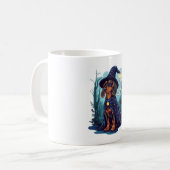 Zauberer Wiener � Magischer Dachshund Kaffeetasse (Vorderseite Links)