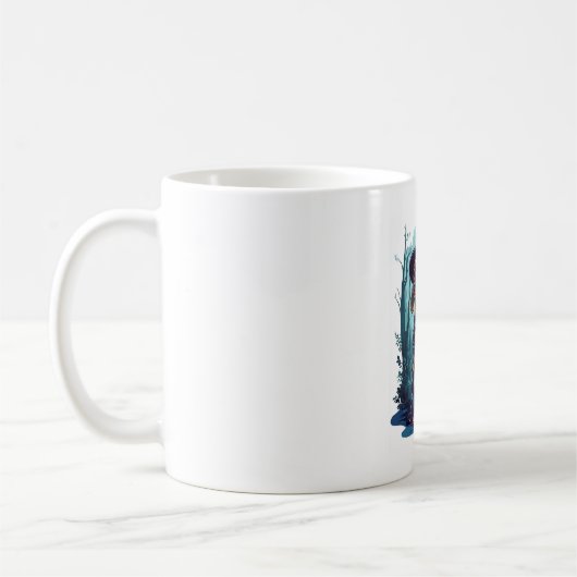 Zauberer Wiener � Magischer Dachshund Kaffeetasse (Links)
