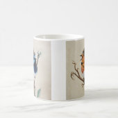 Zauberer Wren und Fantasy Robin - Tasse von Vögeln (Mittel)