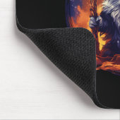 Zauberer-Zauberer-Katze Mousepad (Ecke)