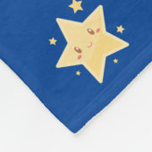 Zauberer, Zauberer und Sterne-Kinderzimmer Fleecedecke (Ecke)