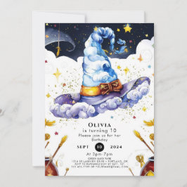 Zauberer zum Geburtstag der Zauberkinder Einladung